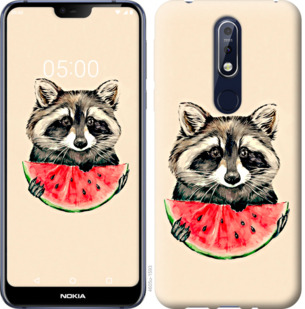 

Чохол Єнотик з кавуном на Nokia 7.1 800092