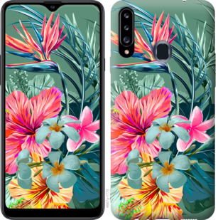 

Чехол Тропические цветы v1 для Samsung Galaxy A20s A207F 844815