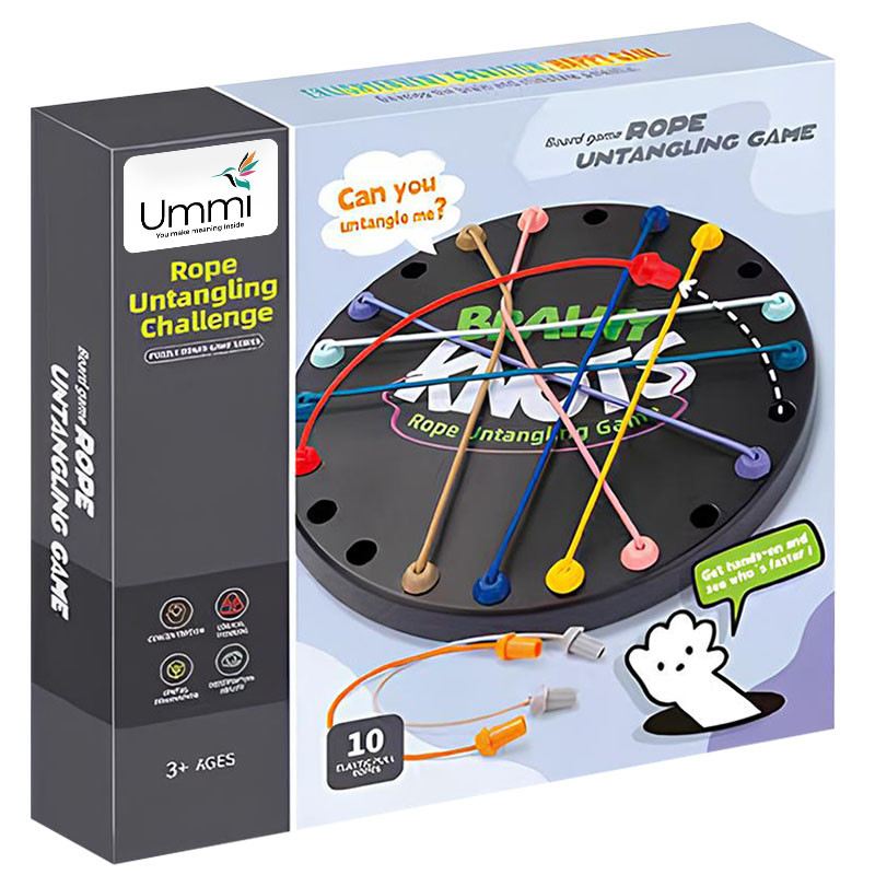 Фото Настільна інтерактивна гра Ummi M8J Rope Untangling Game (Black) на vchehle.ua