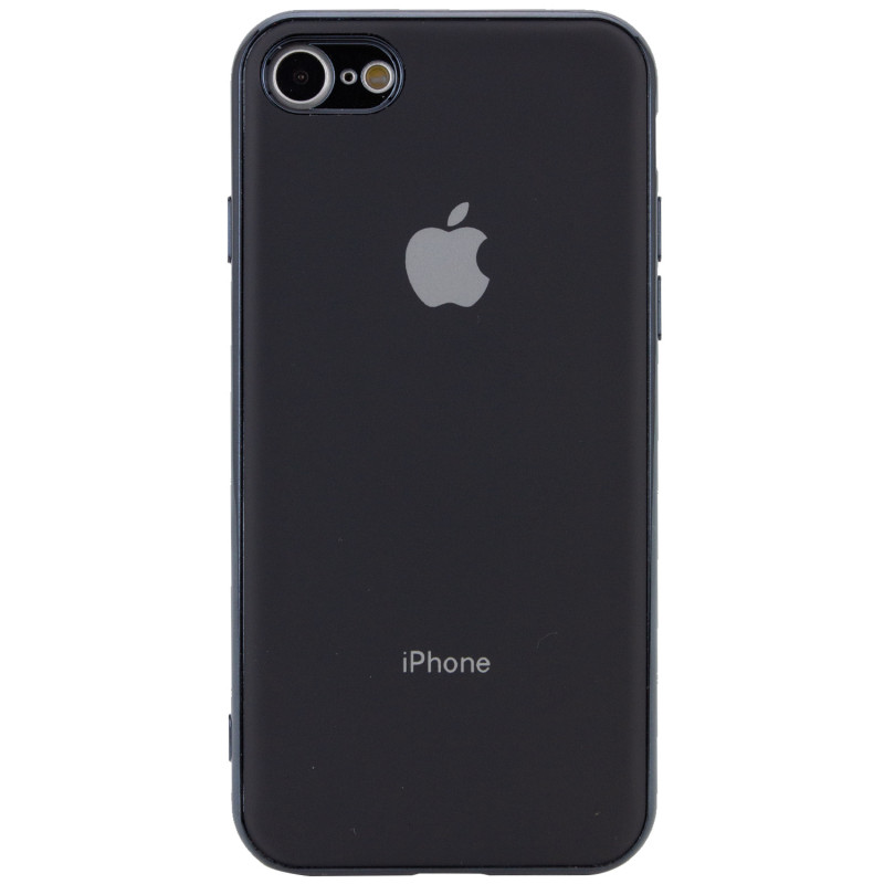 TPU чохол Matte LOGO на Apple iPhone 7 / 8 (4.7") (Чорний / Black)