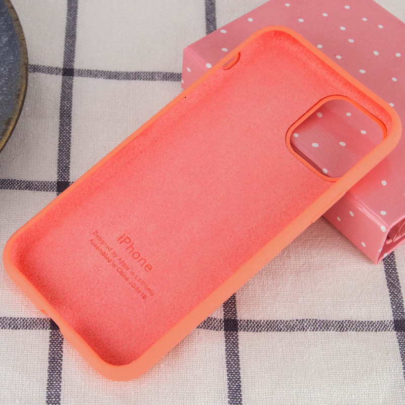 Фото Чохол Silicone Case Full Protective (AA) на Apple iPhone 14 Pro (6.1") (Помаранчевий / Nectarine) на vchehle.ua