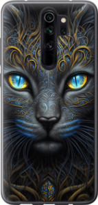 Чохол Узорчата кішка на Xiaomi Redmi Note 8 Pro