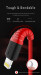 Фото Кабель ROCK Hi-Tensile USB to Type-C (3A Charge & Sync round Cable) 250mm (Красный / Red) на vchehle.ua