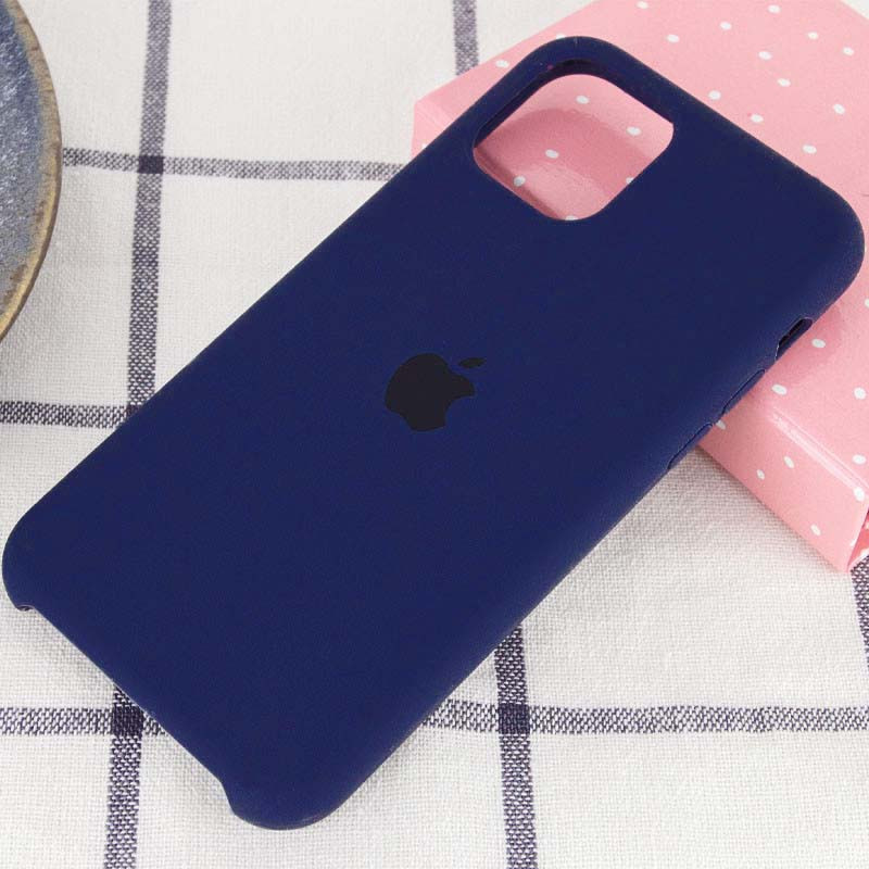 Фото Уценка Чехол Silicone Case (AA) для Apple iPhone 11 (6.1") (Царапина / Темный Синий / Midnight Blue) на vchehle.ua