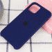 Фото Уценка Чехол Silicone Case (AA) для Apple iPhone 11 (6.1") (Царапина / Темный Синий / Midnight Blue) на vchehle.ua