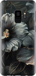 Чохол Чорні квіти на Samsung Galaxy S9
