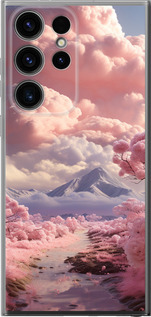 Чохол Рожеві хмари на Samsung Galaxy S24 Ultra