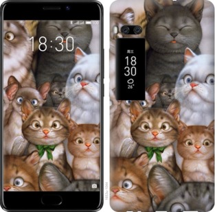 

Чехол коты для Meizu Pro 7 757686