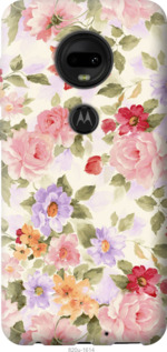 

Чохол Квіткові шпалери для Motorola Moto G7 1029147