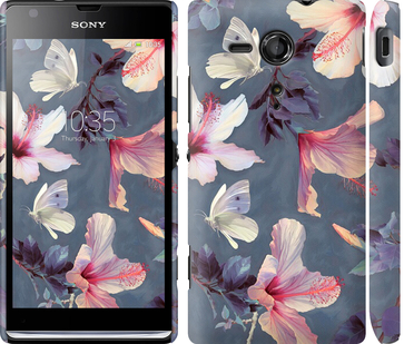 

Чохол Намальовані квіти на Sony Xperia SP M35H 596307