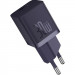 Фото МЗП Baseus GaN5 Fast Charger (mini) 30W (1USB-C) + кабель Type-C to Type-C (P10110902) (Midnight Purple) на vchehle.ua
