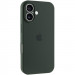 Чехол Silicone Case Full Camera Protective (AA) для Apple iPhone 16 (6.1") (Зеленый / Cyprus Green)