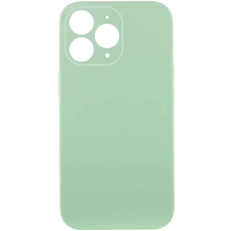 Чохол Silicone Case Full Camera Protective (AA) NO LOGO на Apple iPhone 12 Pro Max (6.7") (Зелений / Pistachio)