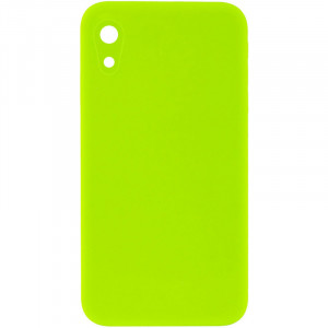 Silicone Case Square Full Camera Protective (AA) NOLOGO на Apple iPhone XR (6.1")