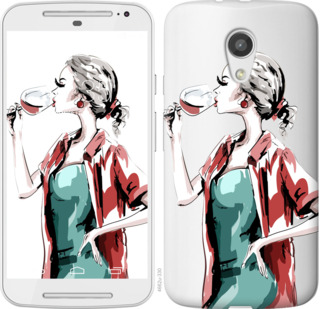 

Чохол Дівчина з келихом на Motorola Moto G2 841828