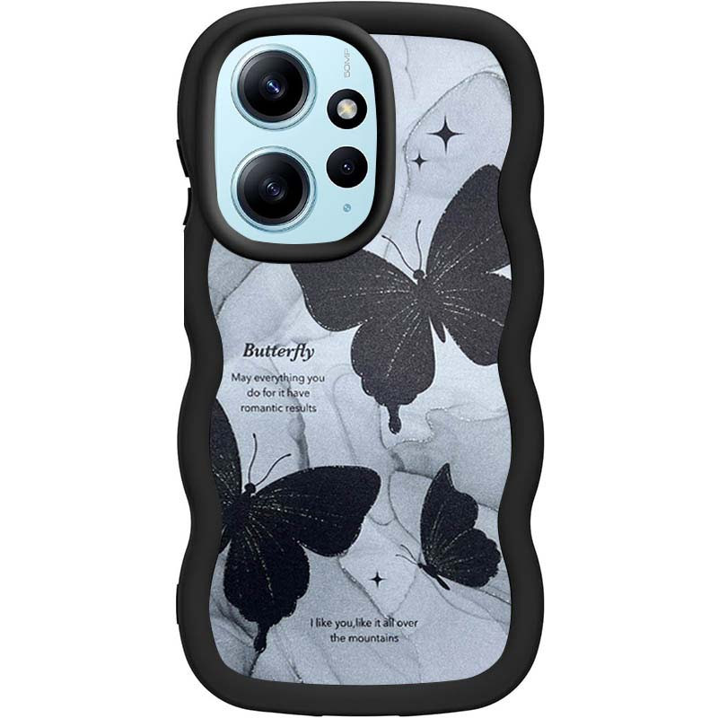 Чохол TPU Cloudy Pictures на Xiaomi Redmi Note 12 4G (Butterflies)