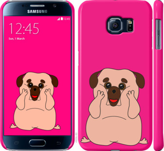 

Чехол Весёлый мопс для Samsung Galaxy S6 G920 928246