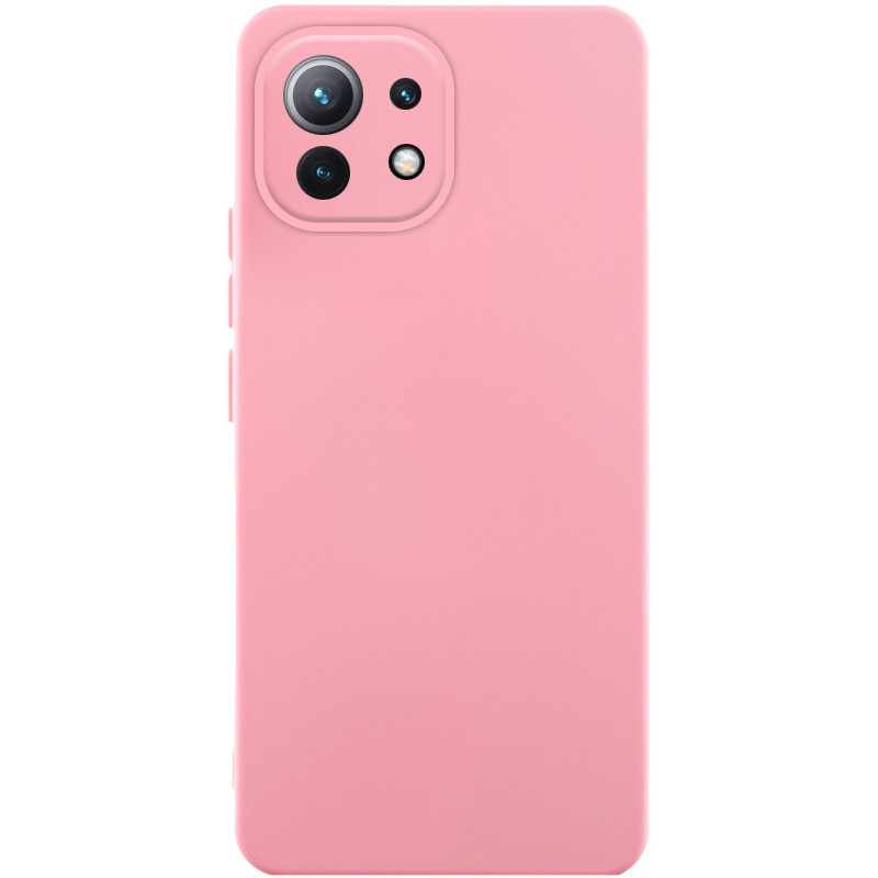 Чехол Silicone Cover Lakshmi Full Camera (AA) для Xiaomi Mi 11 Lite (Розовый / Pink)