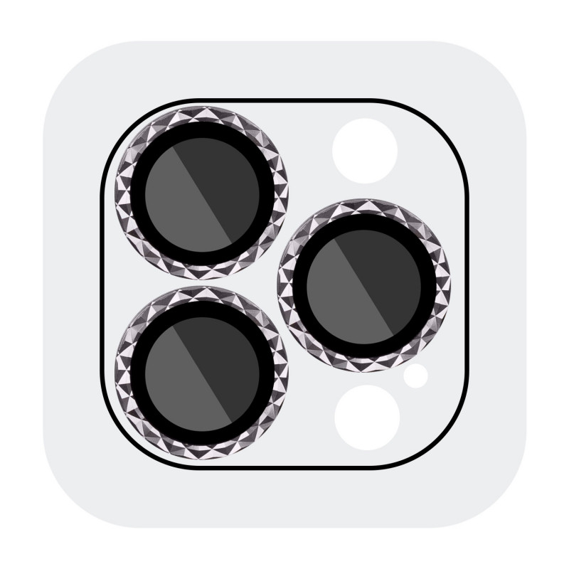 Захисне скло Metal Shine на камеру (в упак.) на Apple iPhone 13 Pro / 13 Pro Max (Темно-Сірий / Graphite)