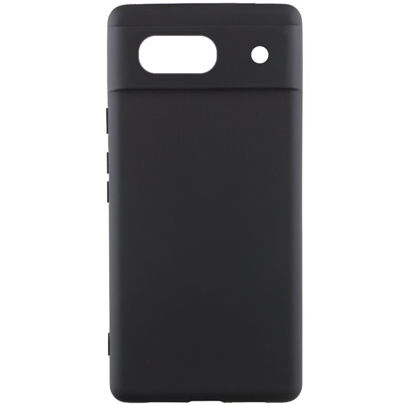 Чехол Silicone Cover Lakshmi Full Camera (AAA) для Google Pixel 7a (Черный / Black)