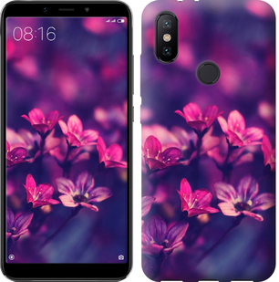

Чехол Пурпурные цветы для Xiaomi Mi 6X 631338