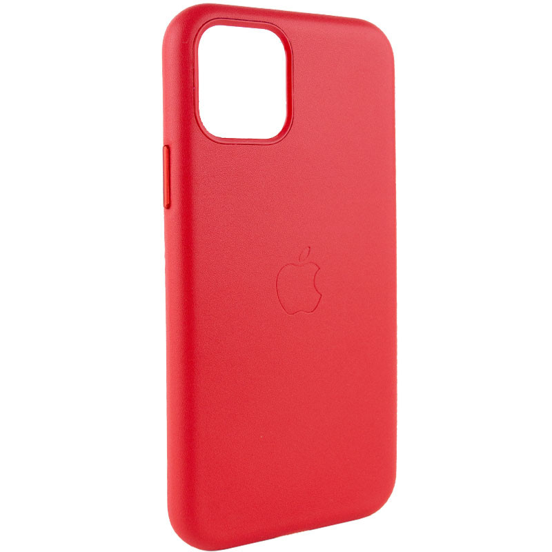 Фото Шкіряний чохол Leather Case (AA Plus) на Apple iPhone 11 Pro Max (6.5") (Crimson) на vchehle.ua