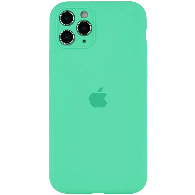 Чохол Silicone Case Full Camera Protective (AA) на Apple iPhone 11 Pro Max (6.5") (Зелений / Spearmint)