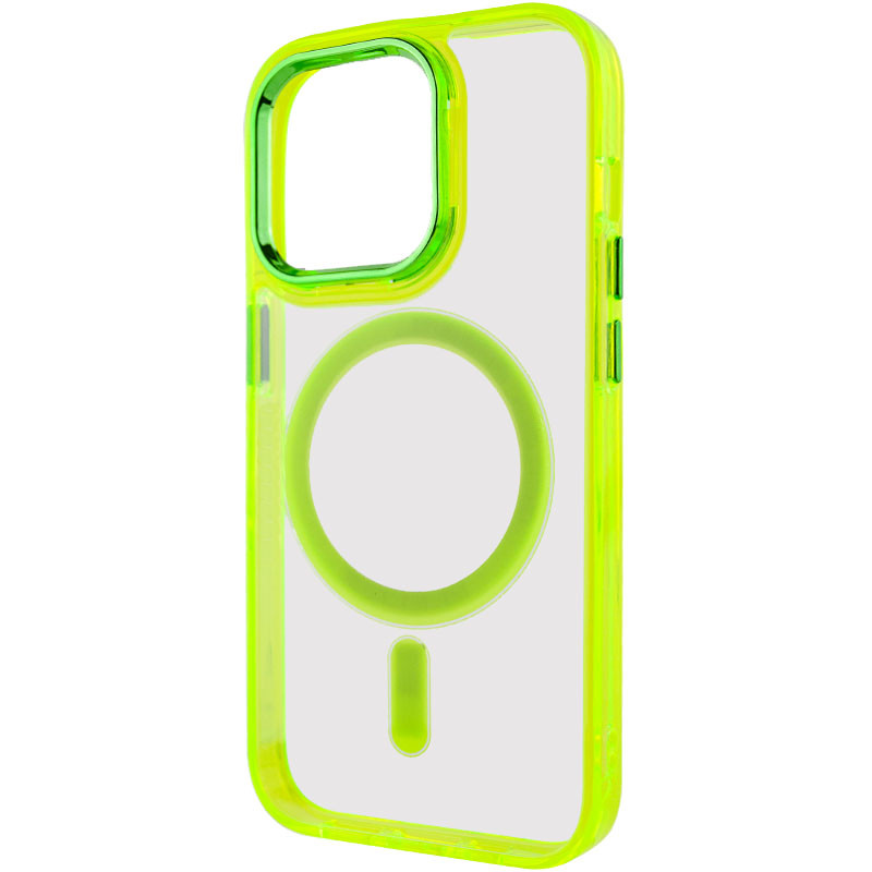 Фото Чехол TPU Iris with Magnetic safe для Apple iPhone 14 Pro (6.1") (Желтый) в магазине vchehle.ua