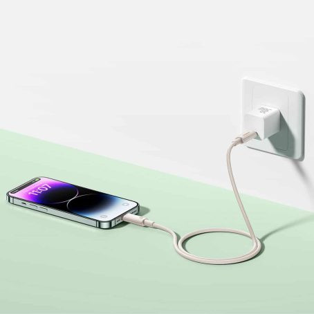 Заказать Дата кабель Baseus Habitat Series Fast Charging Type-C to Lightning 20W (1m) (P10360201) (Wheat Pink) на vchehle.ua