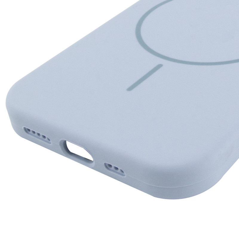 Купити Чохол Silicone Case Full Protective (AA) NO LOGO with Magnetic Safe на Apple iPhone 12 Pro Max (6.7") (Блакитний / Lilac Blue) на vchehle.ua