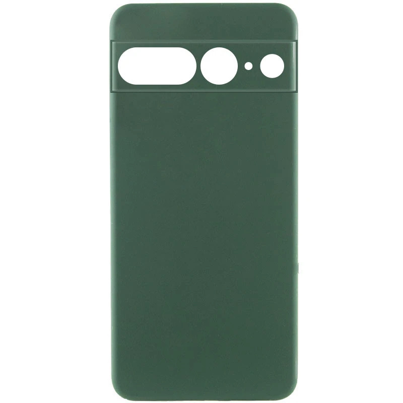 Чохол TPU GETMAN Liquid Silk Full Camera на Google Pixel 7 Pro (Зелений / Dark green)