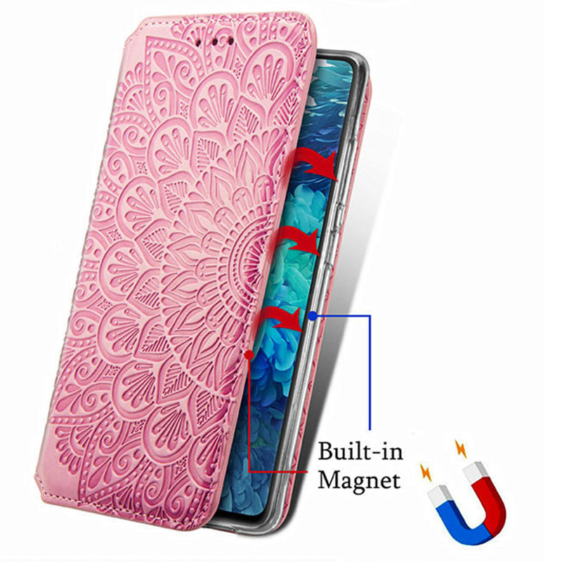 

Кожаный чехол книжка GETMAN Mandala (PU) для Xiaomi Mi 10T Pro (Розовый) 1094009
