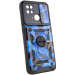 Фото Ударопрочный чехол Camshield Serge Ring Camo для Xiaomi Redmi 10C (Синий / Army Blue) в магазине vchehle.ua