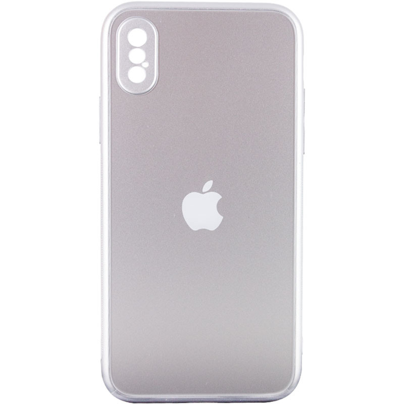 Уценка TPU+Glass чехол Matte Candy Full camera для Apple iPhone X / XS (5.8") (Дефект упаковки / Белый)