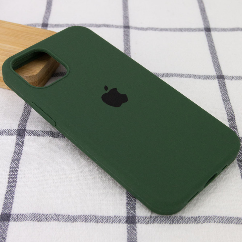 Фото Чохол Silicone Case Full Protective (AA) на Apple iPhone 14 Pro (6.1") (Зелений / Army green) на vchehle.ua