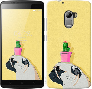 

Чехол Мопс с кактусом для Lenovo A7010 795517