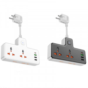 Удлинитель Hoco AC12A Reise (PD30W/1C3A) +Socket