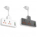Подовжувач Hoco AC12A Reise (PD30W/1C3A) + Socket