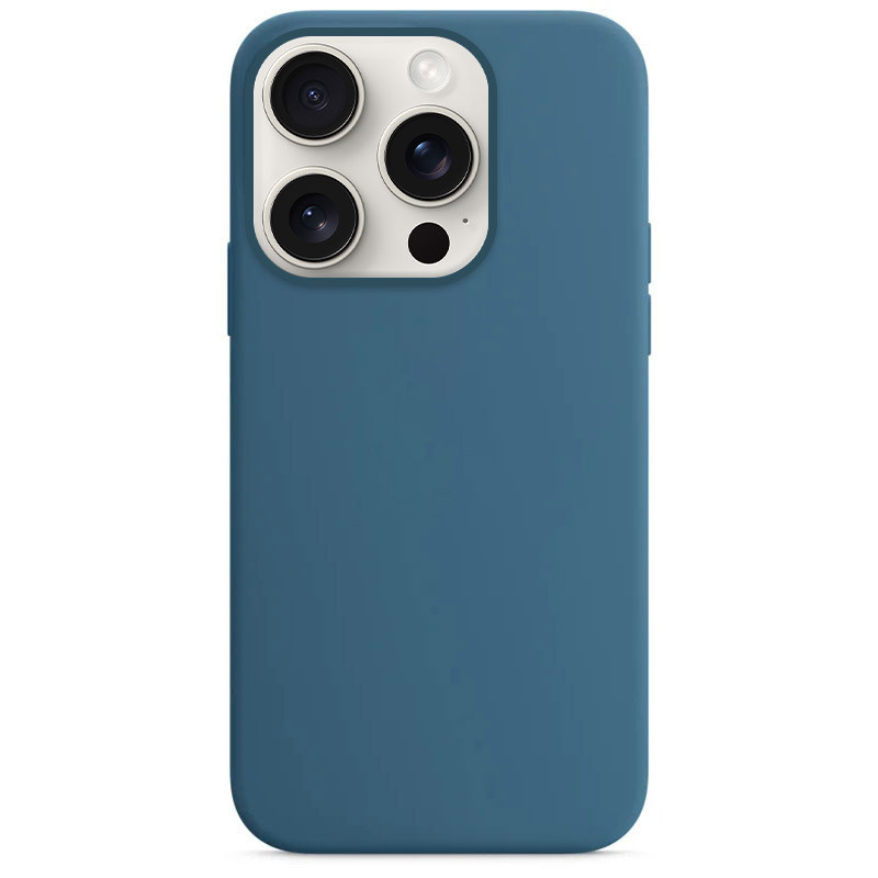 Чехол Silicone Case Full Protective (AA) NO LOGO для Apple iPhone 13 Pro Max (6.7") (Синий / Blue Jay)
