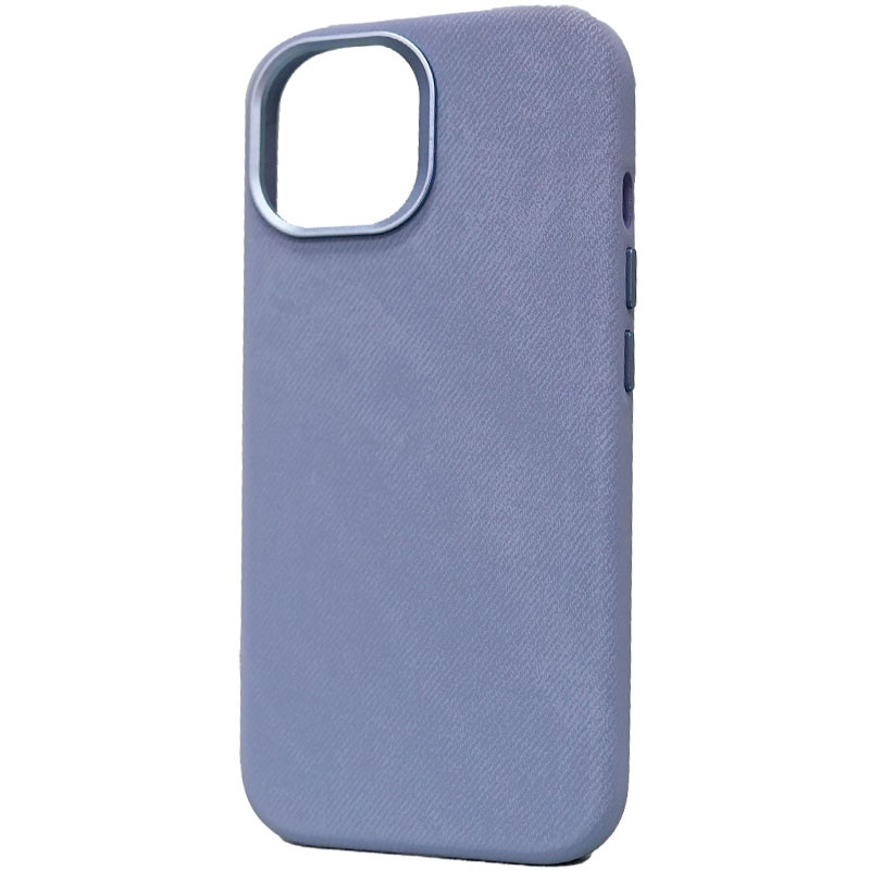 Фото Чехол Denim with Magnetic safe для Apple iPhone 14 Pro Max (6.7") (Light blue) на vchehle.ua