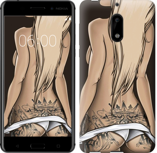 

Чохол Дівчина з татуюванням на Nokia 6 644502