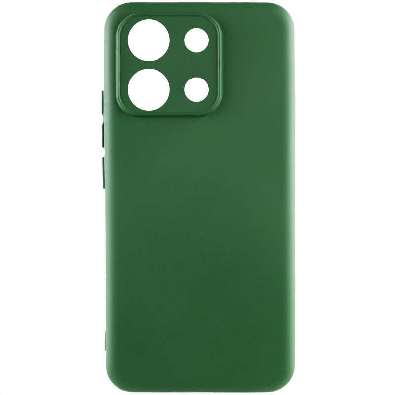 Чехол Silicone Cover Lakshmi Full Camera (AA) для Xiaomi Poco X6 Pro (Зеленый / Dark green)