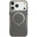 TPU+PC чохол Metal Buttons with Magnetic Safe Carbon Ring на Apple iPhone 17 Pro Max (6.9") (Сірий)