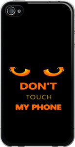 Чехол Don't touch the phone для iPhone 4