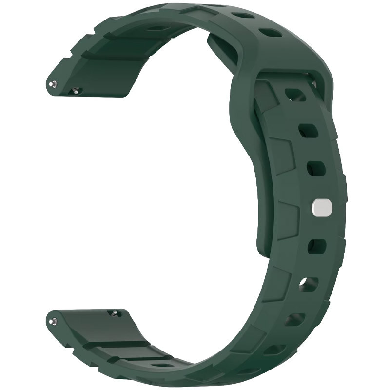 Фото Силіконовий ремінець Defense для Smart Watch 20mm (Pine green) на vchehle.ua