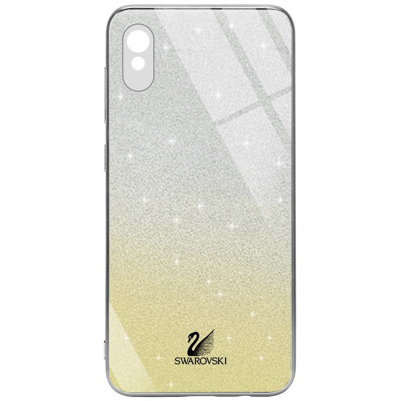 

TPU+Glass чехол Swarovski Full Camera для Xiaomi Redmi 9A (Золотой) 1082630