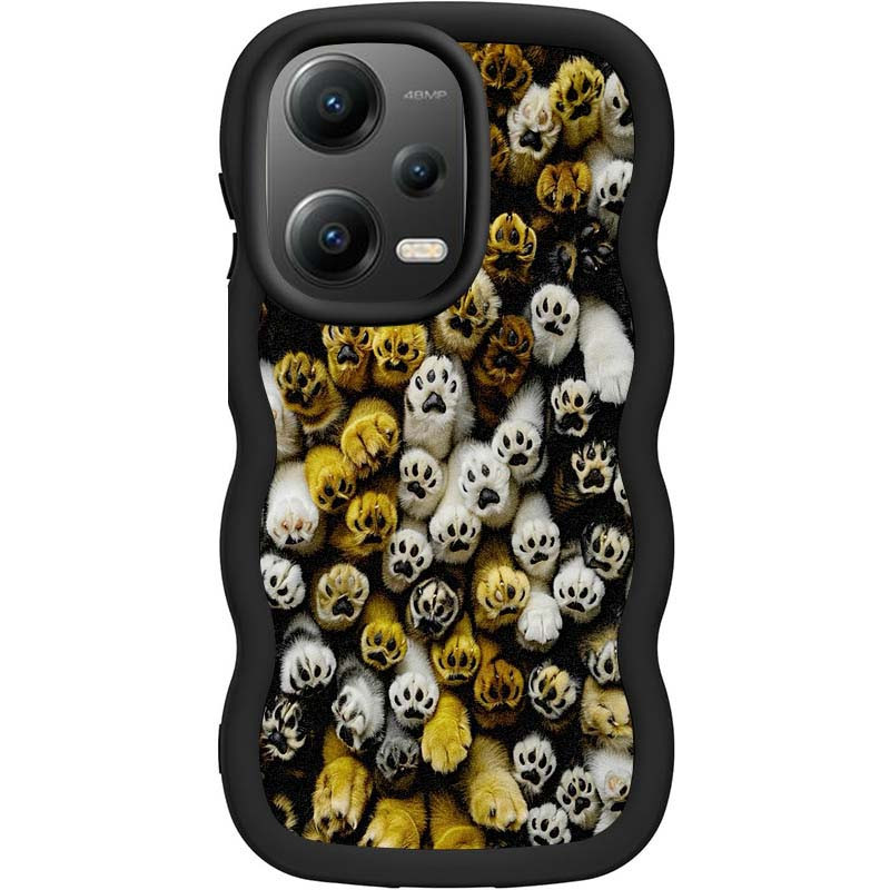 Чехол TPU Cloudy Pictures для Xiaomi Poco X5 5G / Redmi Note 12 5G (Paws)