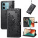 Кожаный чехол-книжка Art Case с визитницей для Xiaomi Redmi Note 13 Pro 4G / Poco M6 Pro 4G (Черный) в магазине vchehle.ua