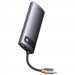 Переходник HUB Baseus Metal Gleam Series 6-in-1 Multifunctional Type-C (CAHUB-CW) (Gray) в магазине vchehle.ua