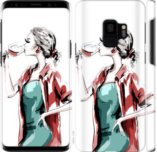 

Чохол Дівчина з келихом на Samsung Galaxy S9 841299